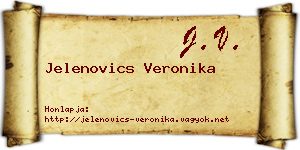Jelenovics Veronika névjegykártya